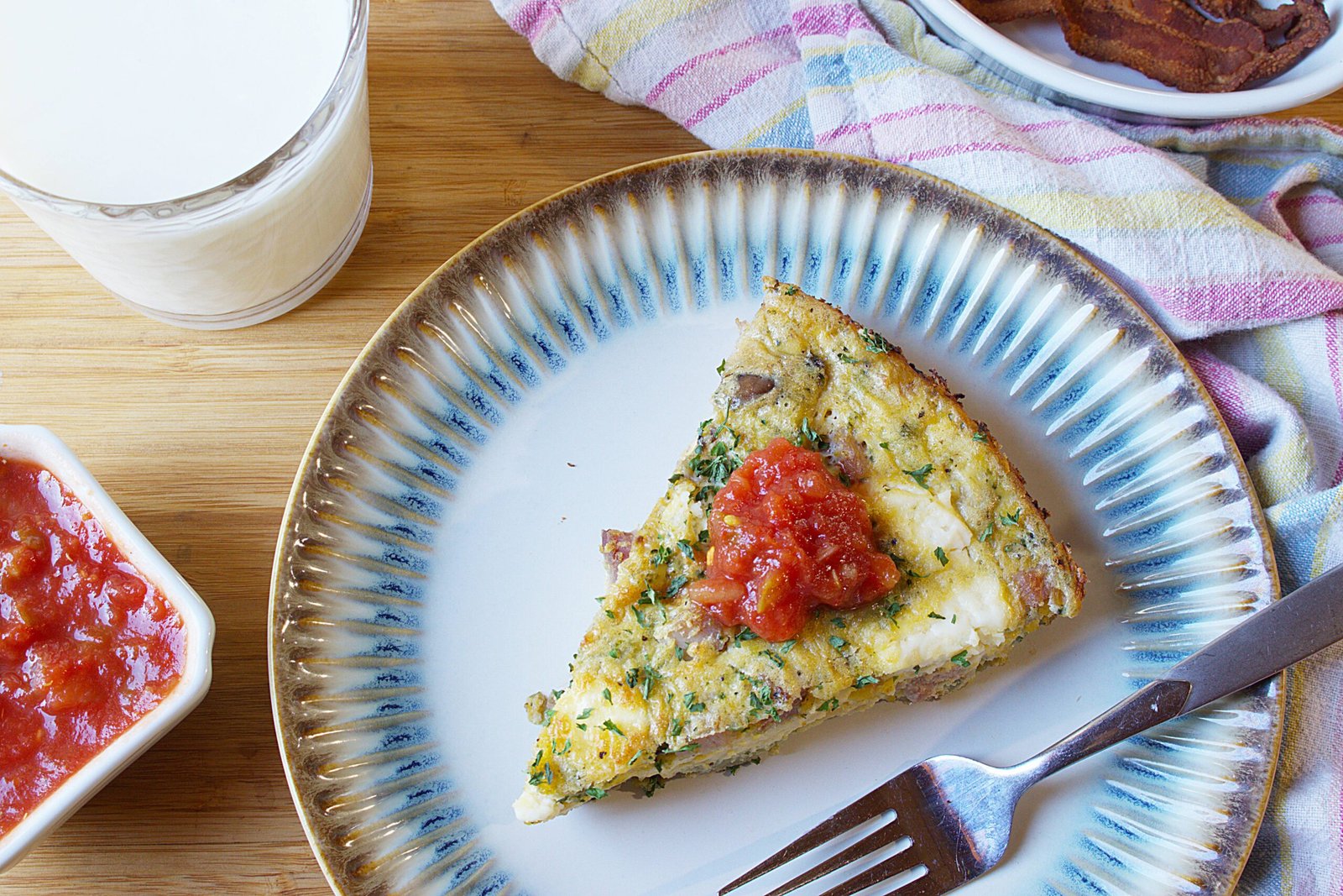 low carb crustless quiche